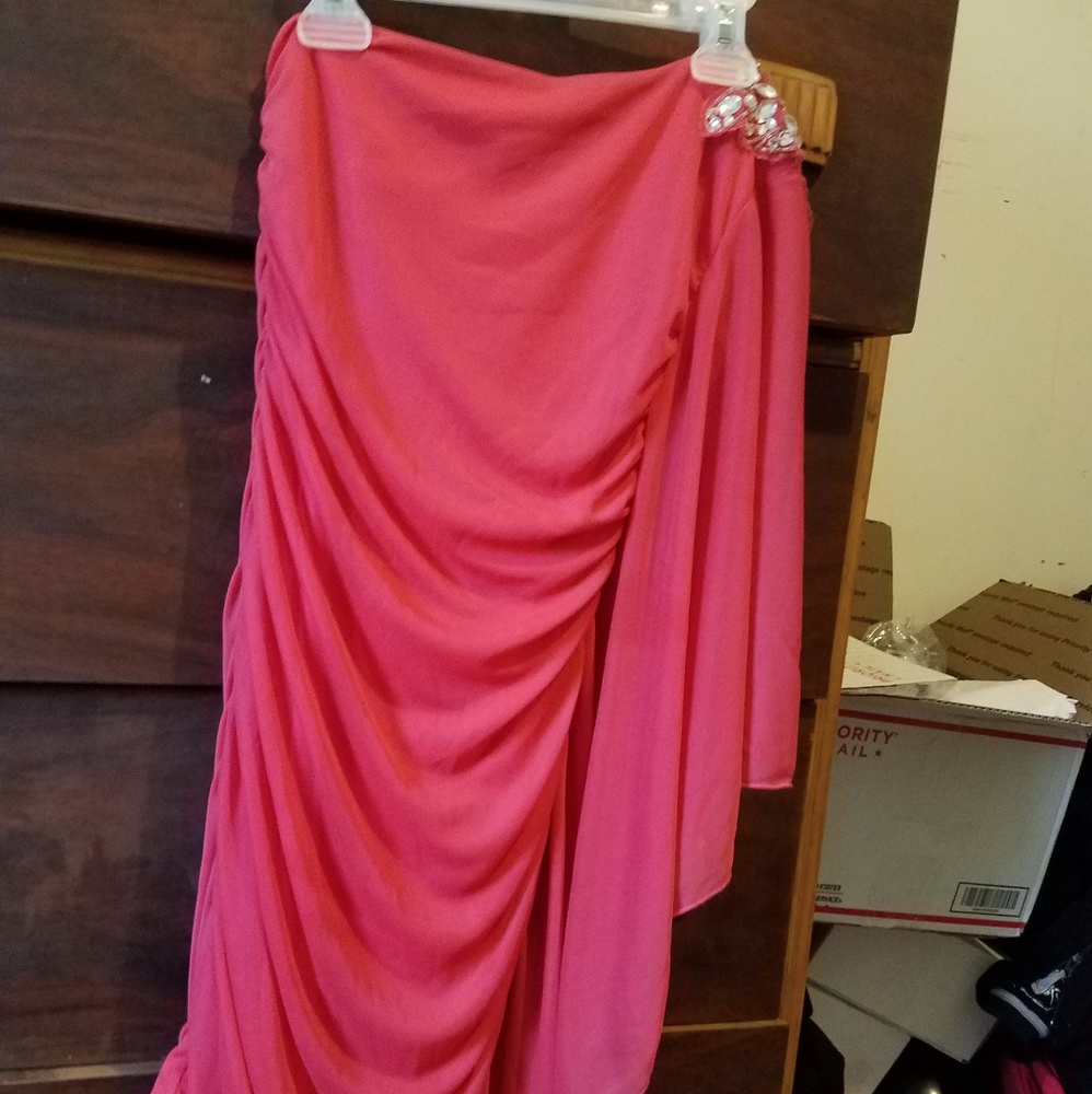 One shoulder homecoming dress